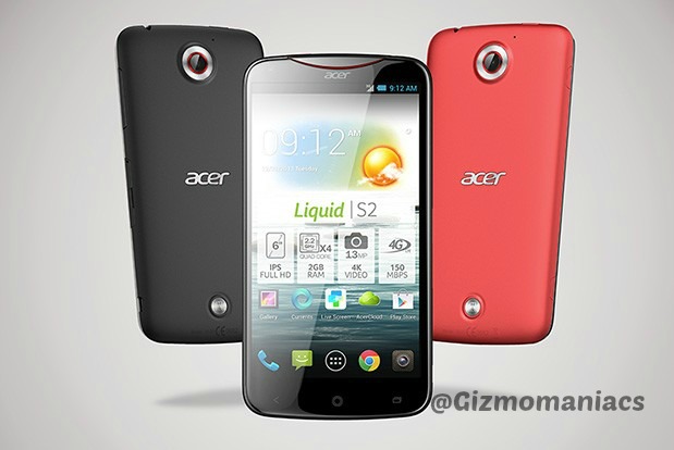 4K Ultra HD recording Android smartphone - 6-inch Acer Liquid S2